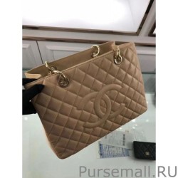 Wholesale GST Shopping Tote Bag Caviar Leather A50995 Apricot