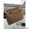 Wholesale GST Shopping Tote Bag Caviar Leather A50995 Apricot