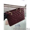7 Star GST Shopping Tote Bag Caviar Leather A50995 Claret