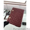 7 Star GST Shopping Tote Bag Caviar Leather A50995 Claret