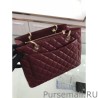 7 Star GST Shopping Tote Bag Caviar Leather A50995 Claret