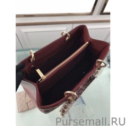 7 Star GST Shopping Tote Bag Caviar Leather A50995 Claret