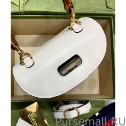 Best Small Top Handle Bag With Bamboo 675797 Cream
