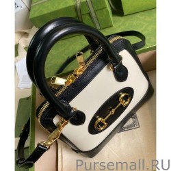 Perfect Horsebit 1955 Mini Top Handle Bag 640716 Cream