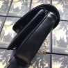 Knockoff Leather Small Shoulder Bag 576421 Black