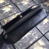 Knockoff Leather Small Shoulder Bag 576421 Black