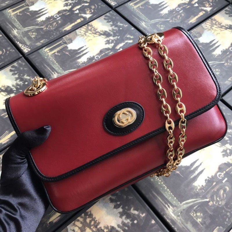 Designer Leather Small Shoulder Bag 576421 Red