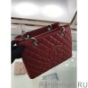 Luxury GST Shopping Tote Bag Caviar Leather A50995 Red