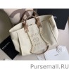 Replica Pearl Logo Deauville Shopping Tote Bag A66941 Beige