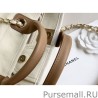 Replica Pearl Logo Deauville Shopping Tote Bag A66941 Beige