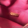 1:1 Mirror Small Lambskin Bowling Bag AS0781 Claret