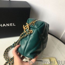 1:1 Mirror Small Lambskin Bowling Bag AS0781 Green