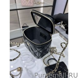 Replicas Small Vanity With Chain Bag AP2198 Black