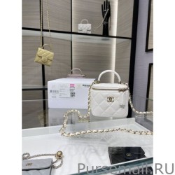 Top Quality Small Vanity With Chain Bag AP2198 White