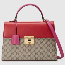 Inspired Gucci Padlock GG Supreme Top Handle Bags 432674 KLQIG 9784