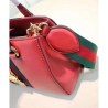 Perfect Sylvie Leather Handbag Style 460381 Red