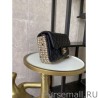 Luxury Tweed Side Pearl Classic Bag AS1740 Black