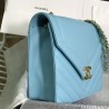 Copy Vintage Chevron Flap Bag AS0024 AS0027 Light Blue