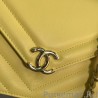 Luxury Vintage Chevron Flap Bag AS0024 AS0027 Yellow