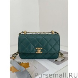 Fashion Vintage Mini Flap Bag AS2615 Green