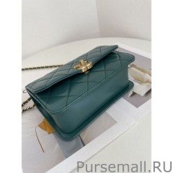 Fashion Vintage Mini Flap Bag AS2615 Green