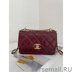 High Vintage Mini Flap Bag AS2615 Red