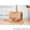 Luxury Vintate Flap Bag A9001 Apricot