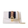 Copy Sylvie Leather Mini Chain Bag 494646 White