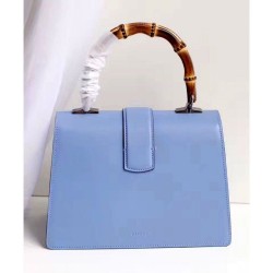 Designer Dionysus Embroidered Leather Top Handle Bag 448075 Light Blue