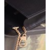 AAA+ Sylvie Leather Mini Chain Bag 494646 Black