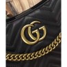 Top Quality GG Marmont Matelasse Shoulder Bag 453569 Black