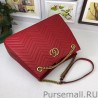 1:1 Mirror GG Marmont Matelasse Shoulder Bag 453569 Red