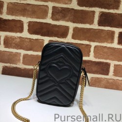 High Quality GG Marmont Mini Bag 598597 Black