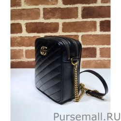 Wholesale GG Marmont mini shoulder bag 550155 Black