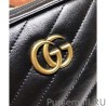 Wholesale GG Marmont mini shoulder bag 550155 Black