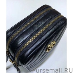 Wholesale GG Marmont mini shoulder bag 550155 Black