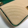 Wholesale GG Marmont Small Shoulder Bag 443497 Beige /Green