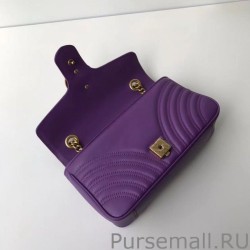 Replica GG Marmont Matelasse Mini Bag 443497 Purple