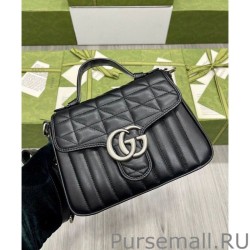Replica GG Marmont Mini Handbag 583571 Black