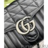 Replica GG Marmont Mini Handbag 583571 Black