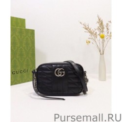 1:1 Mirror GG Marmont Mini Shoulder Bag 634936 Black