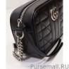 1:1 Mirror GG Marmont Mini Shoulder Bag 634936 Black