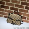 7 Star GG Marmont Mini Top Handle Bag 583571 Black