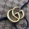 7 Star GG Marmont Mini Top Handle Bag 583571 Black