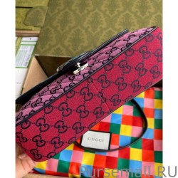 Designer GG Marmont Multicolour Small Shoulder Bag 443497 Blue