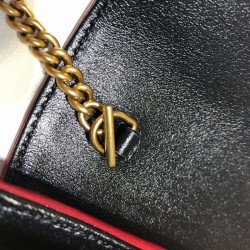 High Quality GG Marmont Super Mini Bag 574969 Black / Apricot