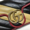 High Quality GG Marmont Super Mini Bag 574969 Black / Apricot