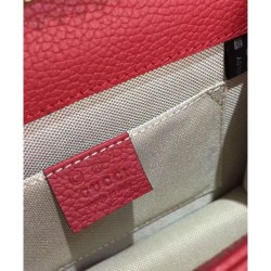 Best Interlocking Chain Leather Cross Body Bag 510304 Red