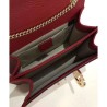 Best Interlocking Chain Leather Cross Body Bag 510304 Red