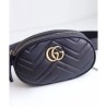 1:1 Mirror GG Marmont Matelasse Leather Belt Bag 476434 Black